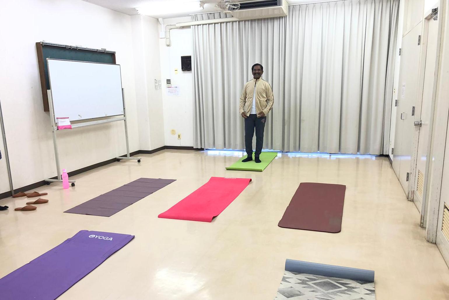 Yoga session conducted – Retd. Superintendent of Police/Father from Bangalore spreading his Yoga expertise in Japan