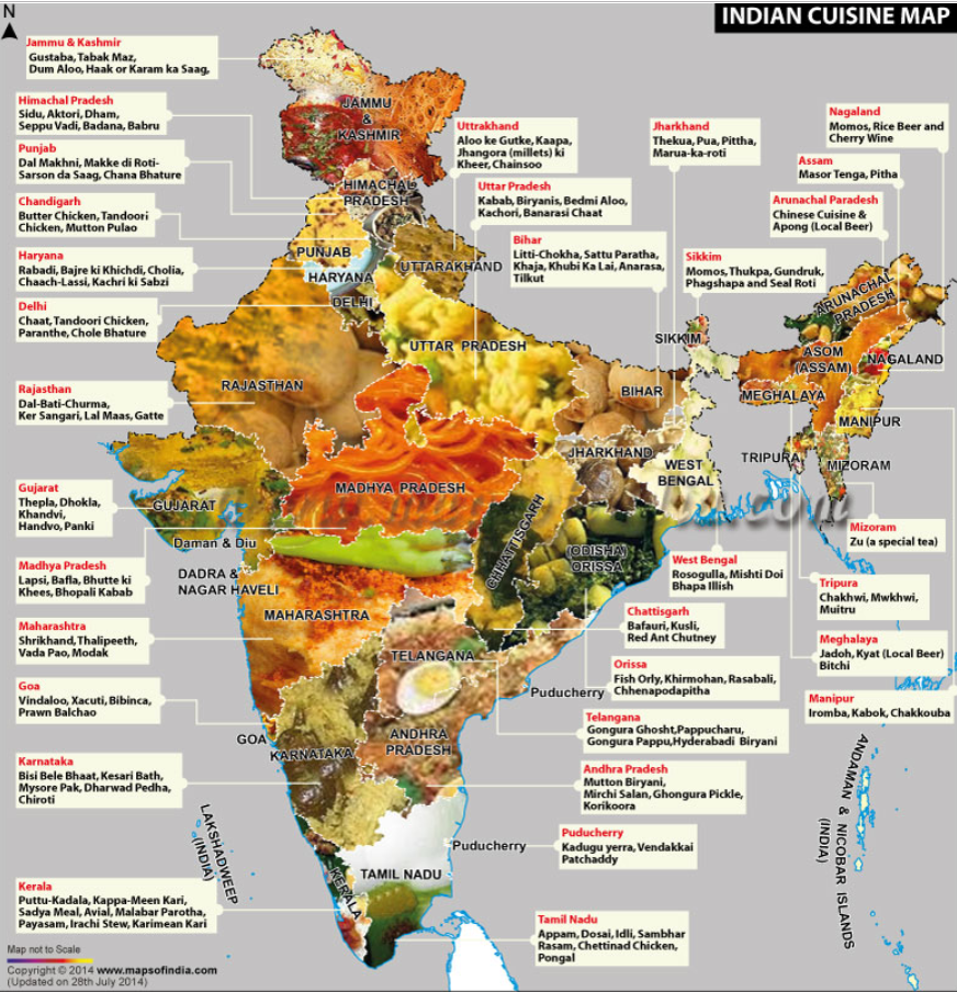 州ごとのインド料理マップ Indojapanpulse